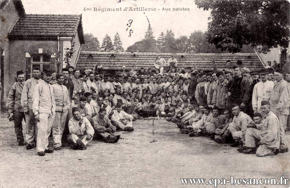 4me RÉGIMENT D'ARTILLERIE - Aux Patates